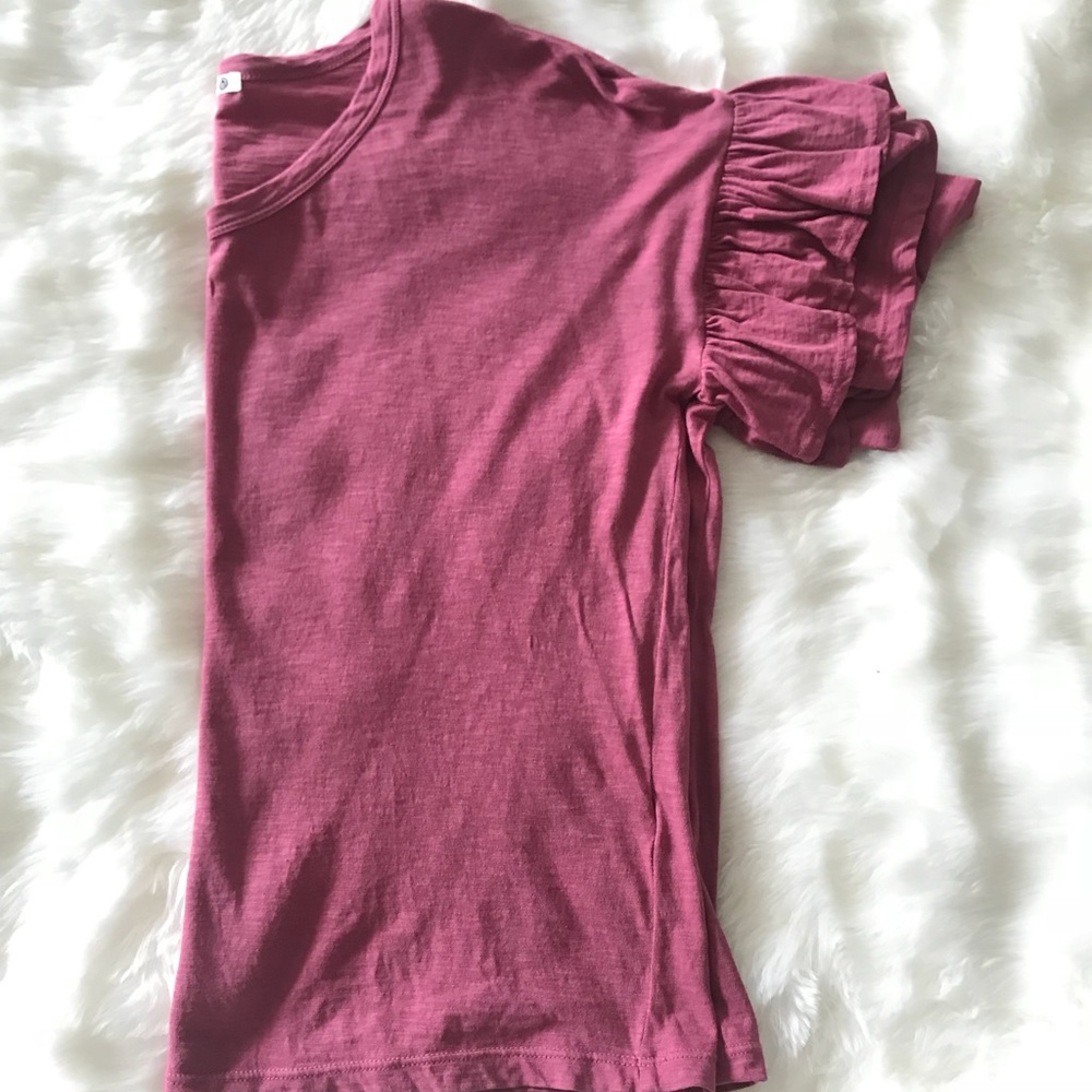 Sundry Ruffle Sleeve Tee